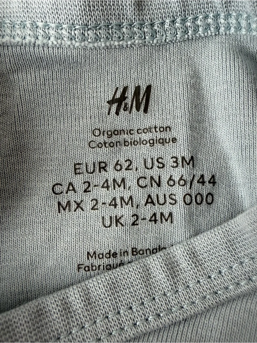 H&M 3 Month Green Bodysuit